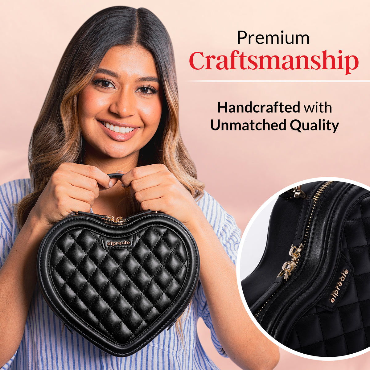 Women's Heart Shaped Purse, Designer Crossbody Handbag, Valentine's, Birthday, Wedding Gift Ideas for Her