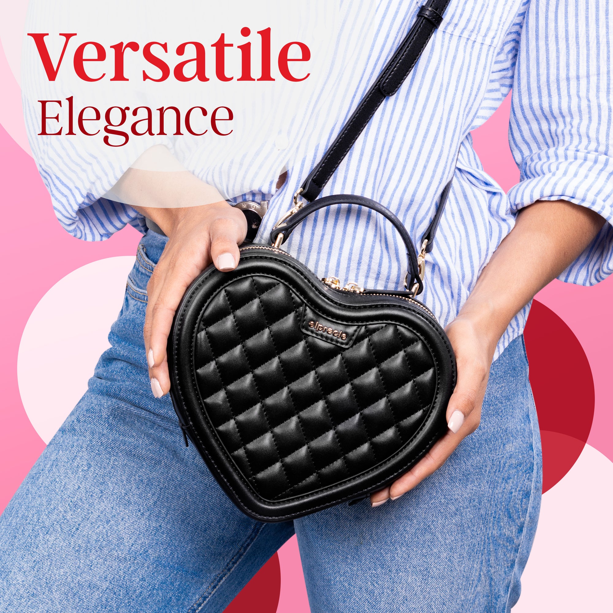 Women s Heart Shaped Purse Designer Crossbody Handbag Valentine s B elpreole